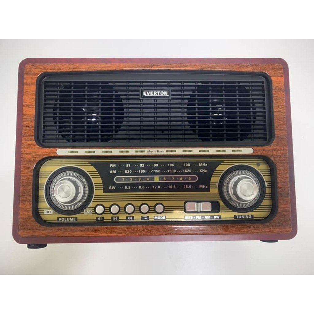 EVERTON RT-851 RADYO USB/SD/TF/FM/AM/SW/ BLUETOOTH ŞARJLI KUMANDALI DESTEKLİ NOSTALJİK RADYO