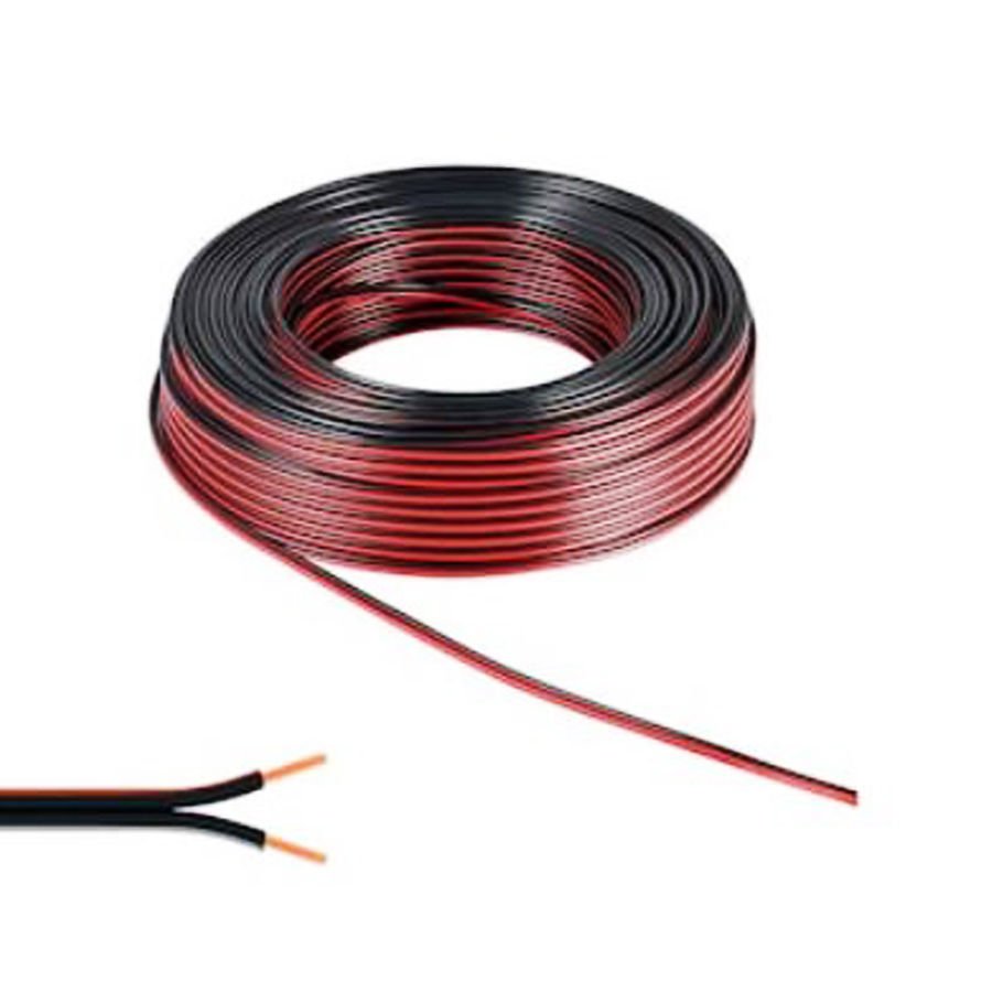 FULLY 1701 ELEKTRİK KABLOSU / HOPARLÖR KABLOSU 2 x 1,5 MM SİYAH 10 METRE BAKIR KORDON KABLOSU