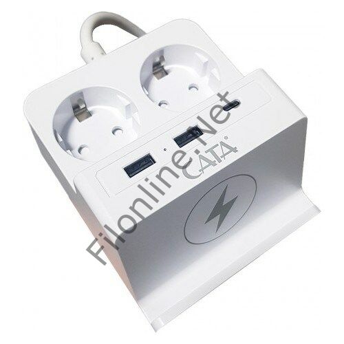 CATA CT-3003 YUNUS AKIM KORUMALI 2'Lİ  PRİZ 918 JOLUE 1,5 METRE KABLOLU  2 USB + 1USB-C ŞARJ PRİZ 