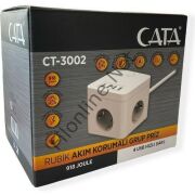 CATA CT-3002 RUBİK AKIM KORUMALI GRUP PRİZ 918 JOLUE 4 USB HIZLI ŞARJ 1,5 METRE KABLOLU PRİZ