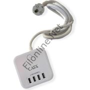 CATA CT-3002 RUBİK AKIM KORUMALI GRUP PRİZ 918 JOLUE 4 USB HIZLI ŞARJ 1,5 METRE KABLOLU PRİZ