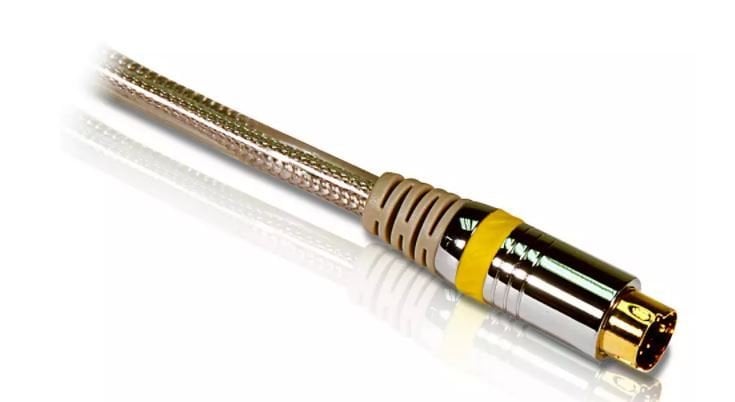 S VİDEO- SCART 3M KABLO 24K ALTIN KAPLAMA KONNEKTÖR BAKIR ÖRGÜLÜ SCART KABLO PHILIPS SWV3513/10