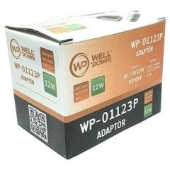 12W 3V-12V ADAPTÖR 3-12 VOLT 1 AMPER UNIVERSAL UÇ KADEMELİ/AYARLANABİLİR ADAPTÖR WELLPOWER WP-01123P