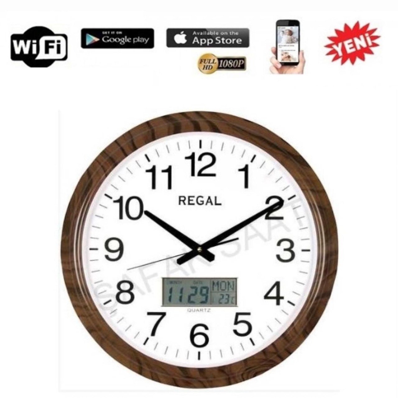 14 GÜN ŞARJLI 100 000 MAH BATARYALI 4K 1080P SINIRSIZ UZAKTAN İZLEME 128GB HAFIZA GİZLİ KAMERA SAAT