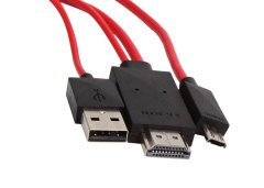 S-Link MHL-60 Şarj Kablosu Samsung Galaxy S3/S4/Note2 Uyumlu Şarj/HDMI Kablosu