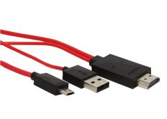 S-Link MHL-60 Şarj Kablosu Samsung Galaxy S3/S4/Note2 Uyumlu Şarj/HDMI Kablosu