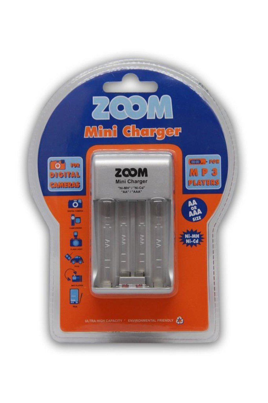 PİL ŞARJ CİHAZI LEDLİ GÖSTERGE AA-AAA 250MA MİNİ PİL ŞARJ CİHAZI ZOOM RM 01