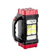 HURRY BOLT HB-1678 ÇOK FONKSİYONLU SOLAR LAMBA 38W GÜNEŞ PANELLİ KIRMIZI KAMP LAMBASI