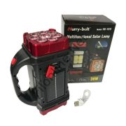 HURRY BOLT HB-1678 ÇOK FONKSİYONLU SOLAR LAMBA 38W GÜNEŞ PANELLİ KIRMIZI KAMP LAMBASI