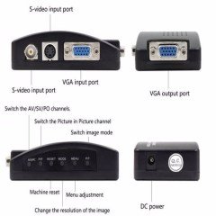 FİLONLİNE  AV215  ÇEVİRİCİ ADAPTÖR 200MHZ 3D 5V 1A BNC/ VİDEO-VGA ÇEVİRİCİ ADAPTÖR