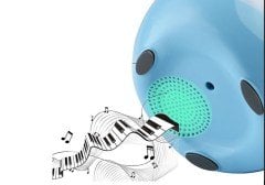 MD-P15BT Multimedya Bluetooth/TF Piyano Çiçek Saksı Dokunmatik Müzik Sistemi Speaker Mavi Mikado
