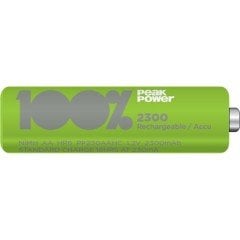 PİL 1.2V 2300 MAH AA ŞARJLI KALEM PİL 4'LÜ  PEAK POWER PP230AAHC-2U4