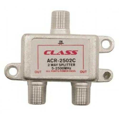 UYDU ANTEN ÇOKLAYICI 2'Lİ SPLITTER 1 GİRİŞ 2 ÇIKIŞ KABLO BÖLÜCÜ 5-2500 MHZ SPLITTER CLASS ACR-2502C