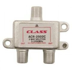 UYDU ANTEN ÇOKLAYICI 2'Lİ SPLITTER 1 GİRİŞ 2 ÇIKIŞ KABLO BÖLÜCÜ 5-2500 MHZ SPLITTER CLASS ACR-2502C