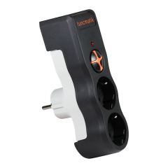 PRİZ ENERJİ KORUMA PRİZİ 526 JOULE 2'Lİ 12000A AKIM/ÇOCUK KORUMALI ANAHTARLI PRİZ TUNÇMATİK TSK5081