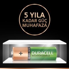 DURACELL HR6/DX1500 PİL 1.2V 2500 MAH 2'Lİ ŞARJ EDİLEBİLİR AA KALEM PİL