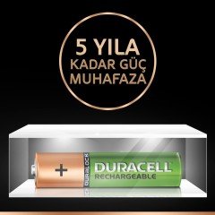 DURACELL HR03/DX2400 PİL 1.2V 900 MAH 2'Lİ AAA ŞARJ EDİLEBİLİR PİL