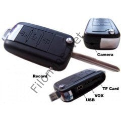 VOLKSWAGEN ANAHTARLIK GİZLİ KAMERA FULL HD 1080P GECE GÖRÜŞLÜ HAREKET SENSÖRLÜ SES VE VİDEO KAMERA