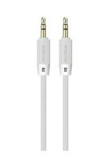 HYTECH HY-X70 BEYAZ SES KABLOSU 1 METRE 3.5MM AUX ALTIN KAPLAMA ÇİFT KANAL STEREO SES KABLOSU