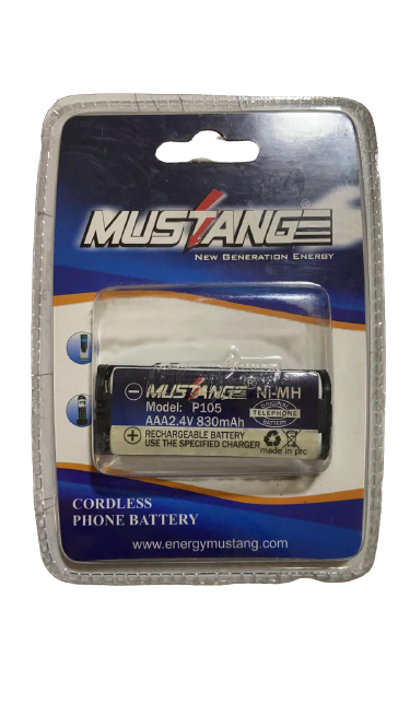 MUSTANG P105 TELSİZ TELEFON PİLİ ŞARJLI PİL NI-MH AAA 2.4V 830MAH PANASONİC TELSİZ TELEFON PİLİ