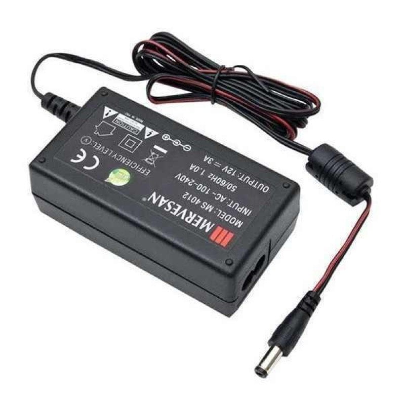 ADAPTÖR 100-240VAC GİRİŞ 12VDC 40W 3A ÇIKIŞ SMPS ADAPTÖR  MERVESAN MS-4012