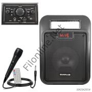 SUNPLUS SP-650 AKTİF SEYYAR ANFİ 1 EL  16CM 150W BT/USB/SD/AUX/MIC/FM ANFİ