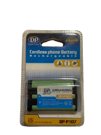 DIGITAL POWER DP-P107 TELSİZ TELEFON ŞARJLI PİL 3.6V 800MAH NI-MH PANASONİC TELSİZ TELEFON PİLİ