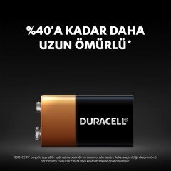 PİL 9V TEKLİ KARE PİL DURACELL 6LP3146/ MN1604