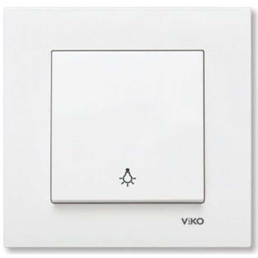 Viko Karre Meridian Beyaz Light Anahtar M+D/K