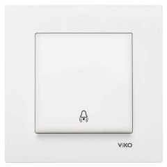 VİKO - Karre-Meridian Beyaz Zil Anahtarı M+D/K