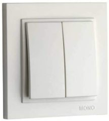 MONO ANAHTAR KOMİLATÖR M+K DESPİNA/ LARİSSA SERİSİ BEYAZ