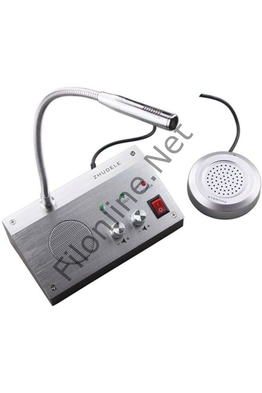 Zhudele Mv-2399 Wındow Intercom Çift Yönlü Vezne Gişe Mikrofon Seti Magıcvoıce