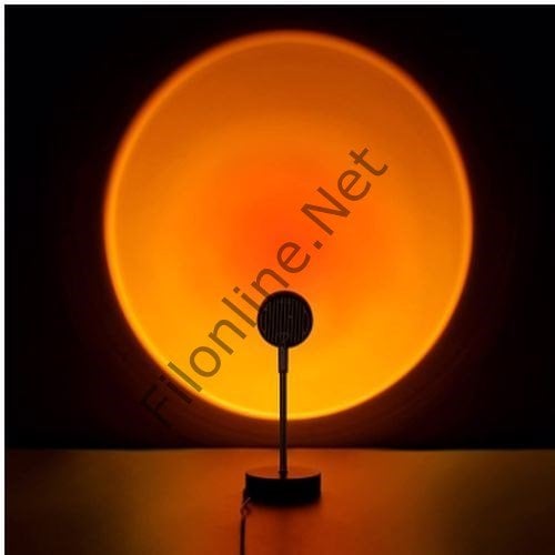 Q08 SUNSET RED LAMBA GÜN BATIMI KIRMIZI PROJEKSİYON ZEMİN LED LAMBASI 