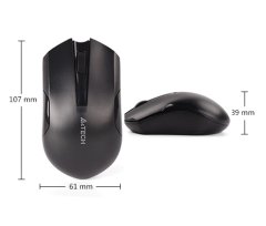 A4 Tech G3 200N Mouse 1000dpi V Track 2.4Ghz Nano-RF Alıcı Kablosuz Mouse Siyah