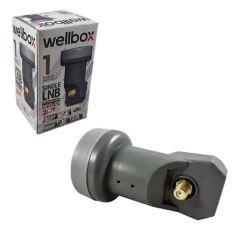 WELLBOX WXL-101 LNB TEKLİ 0.1DB FULL HD 1080P 4K UHD 3D 24K GOLD LNB