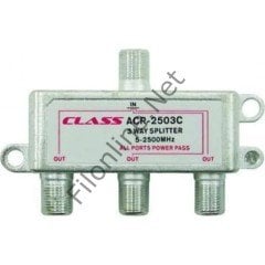 CLASS ACR-2503C UYDU ANTEN ÇOKLAYICI 3'LÜ SPLITTER 1 GİRİŞ 3 ÇIKIŞ KABLO BÖLÜCÜ 5-2500 MHZ SPLITTER