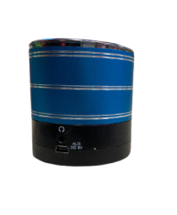 SPEAKER HOPARLÖR BLUETOOTHLU MİNİ SPEAKER MICRO/ SD KART GİRİŞLİ ŞARJLI HOPARLÖR MAVİ  BEWELL BS-07