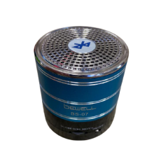 SPEAKER HOPARLÖR BLUETOOTHLU MİNİ SPEAKER MICRO/ SD KART GİRİŞLİ ŞARJLI HOPARLÖR MAVİ  BEWELL BS-07