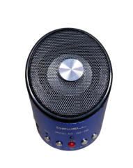 SPEAKER HOPARLÖR MİCRO SD KART GİRİŞLİ  MİNİ TAŞINABİLİR SPEAKER ŞARJLI HOPARLÖR MAVİ BEWELL BS-08