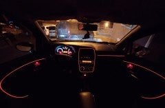 Class  ARL-103 Araç İçi Neon Aydınlatma Torpido Led Işık - Kırmızı 2 mt