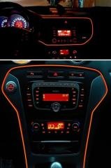 Class ARL-104 Araç İçi Neon Aydınlatma Torpido Led Işık - Turuncu 2 mt