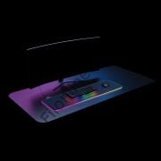 RAMPAGE MP-24 SİYAH 300*800*3MM RGB LEDLİ GAMING MOUSE PAD