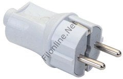 DE-PA 11101 TOPRAKLI ERKEK FİŞ BAKIR FİŞ PRİZ