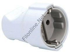 DE-PA 11102 TOPRAKLI DİŞİ FİŞ 5 ADET  BAKIR 1.KALİTE FİŞ PRİZ