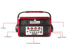 MİKADO MD-71KP TAŞINABİLİR ANFİ 25W 6.5'' USB/AUX/BT/SD KART GİRİŞLİ KUMANDALI KAROKE ANFİ HOPARLÖR