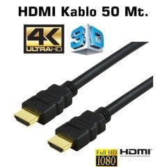 Gesi GS 172 HDMI Kablo 50 Metre Altın Uçlu 3D 4K Çipsetli 30 AWG 1.4V
