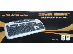 BEWELL BW-61 Klavye Multimedya USB Keyboard Q Klavye