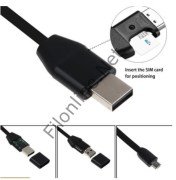 SİM KART ÜZERİNDEN SINIRSIZ DİNLEME VE TAKİP IPHONE/SAMSUNG İKİ BAŞLIKLI TELEFON ŞARJ USB KABLO 1110