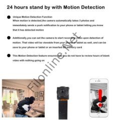 UZAKTAN KUMANDALI  GİZLİ 1080P FULL HD GECE GÖRÜŞLÜ SENSÖRLÜ MODÜL GİZLİ KAMERA 2106