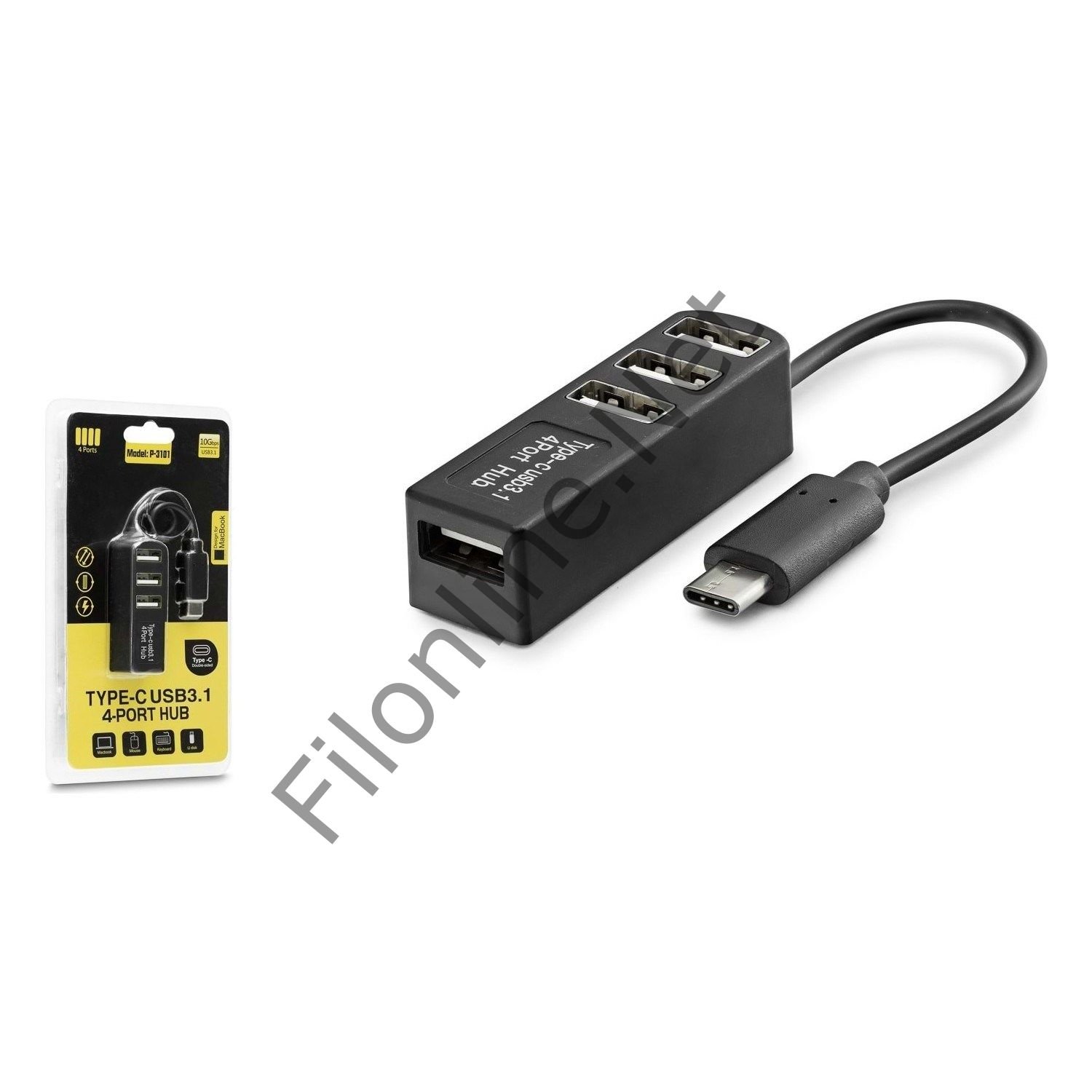 HADRON HDX7015 HUB TYPE-C 4 PORT TELEFON UYUMLU